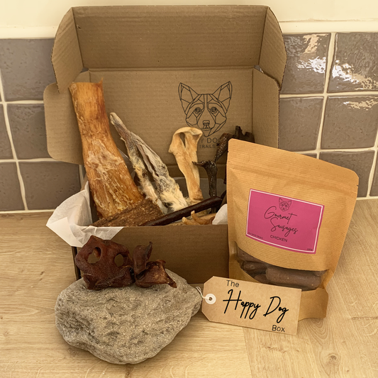 The Happy Dog Box - Medium Dog Natural Chew Box