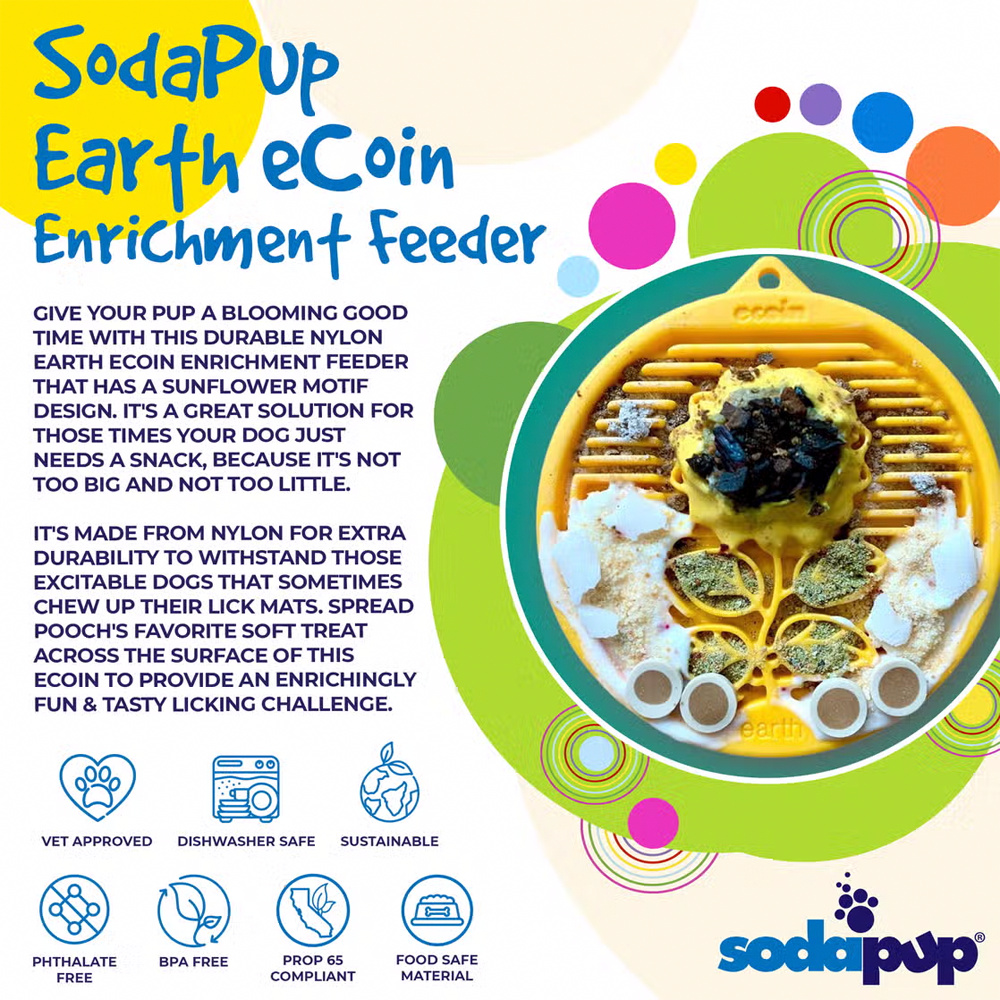 Earth Nylon eCoin Enrichment Snack Coin - SodaPup