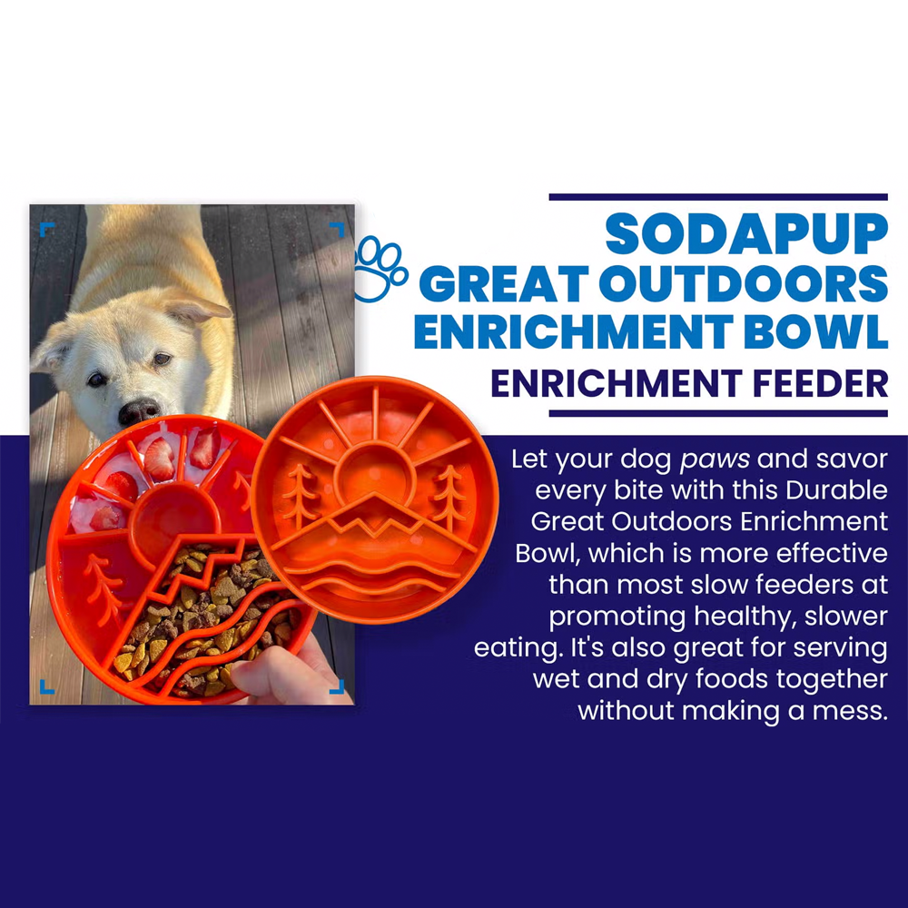 Great Outdoors eBowl Enrichment Slow Feeder Bowl - SodaPup