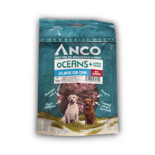 Anco Oceans+ Atlantic Cod Coins with Cranberry