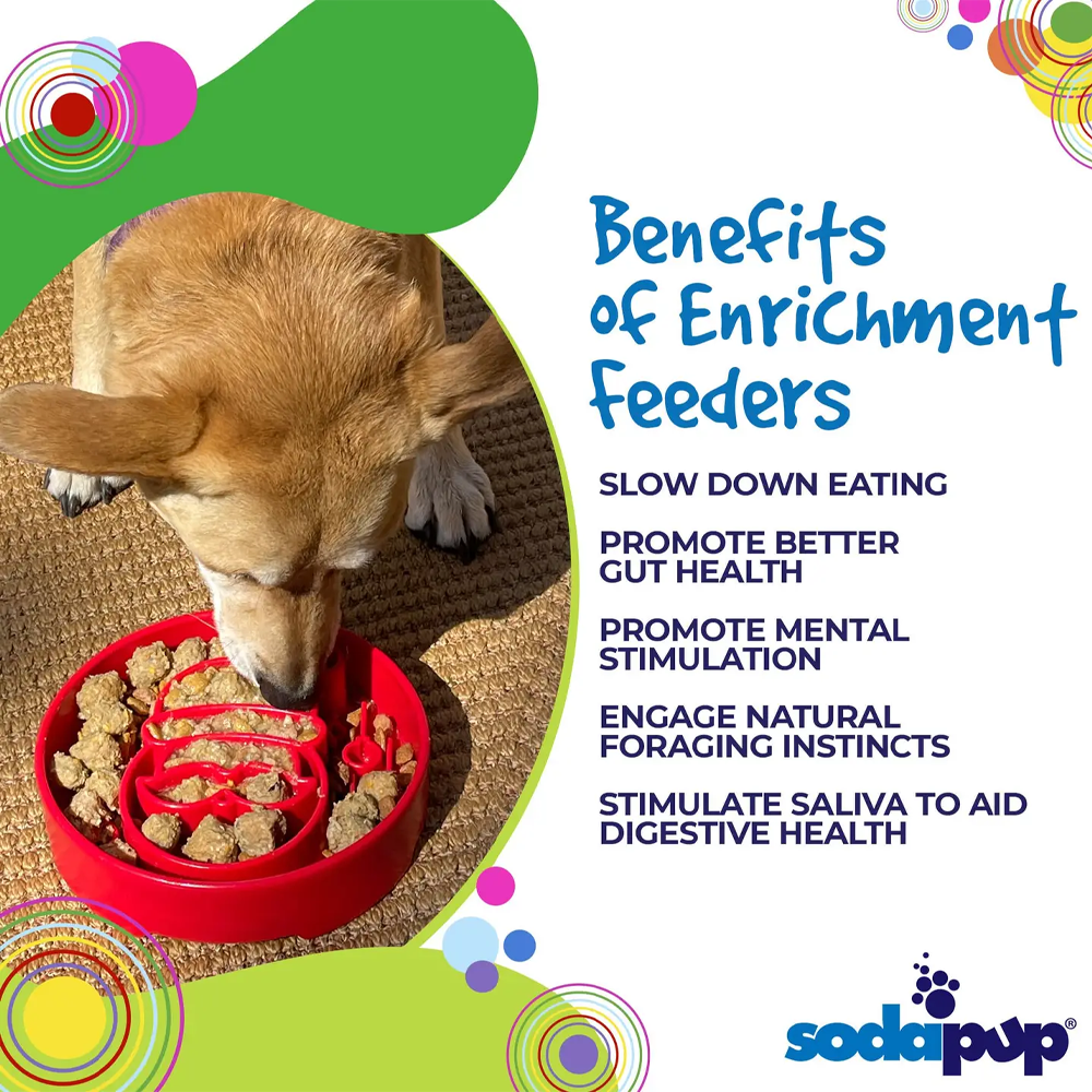 Santa eBowl Enrichment Slow Feeder Bowl - SodaPup